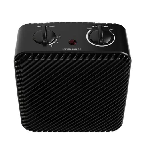 Calentador Eléctrico Con Ventilador Pelonis 1500w Negro 