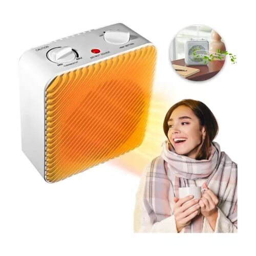 Pelonis Calentador Eléctrico Con Ventilador 1500w 12.5a 120v Cuadrado Blanco 