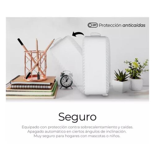 Pelonis Calentador Eléctrico Con Ventilador 1500w 12.5a 120v Cuadrado Blanco 