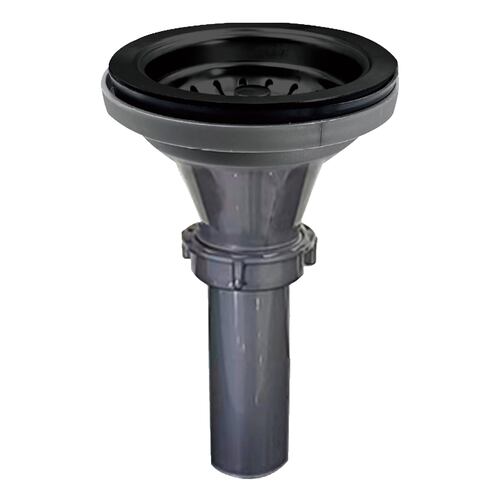 Contra Canasta con Tubo Canastilla para Tarja Negro Mate.