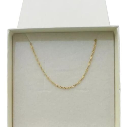 Juego Letra K + Cadena 50 Cm Oro 14K + Obsequio