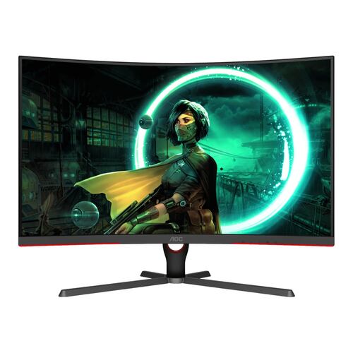 Monitor LED Curvo de 27'' AOC Gaming C27G2, Full HD 1920X1080, VGA/HDMI/DisplayPort, 165 Hz, 1 ms, Negro