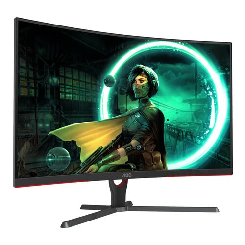 Monitor LED Curvo de 27'' AOC Gaming C27G2, Full HD 1920X1080, VGA/HDMI/DisplayPort, 165 Hz, 1 ms, Negro