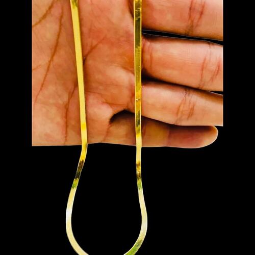 Cadena Tejido Panza Víbora 50 cm x 3 mm Oro 10k + Regalo.
