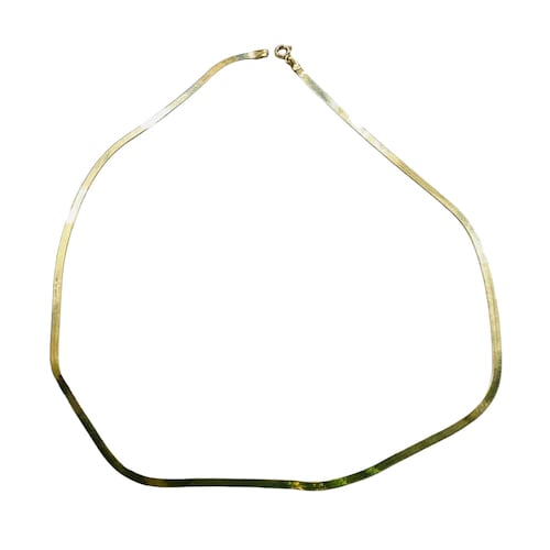 Cadena Tejido Panza Víbora 50 cm x 3 mm Oro 10k + Regalo.