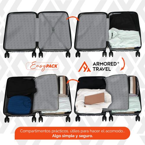 Maleta de viaje grande rígida BIG series 28 - 25kg con cierre expandible ABS doble calibre candado de alta seguridad TSA LOCK Armored travel Shark