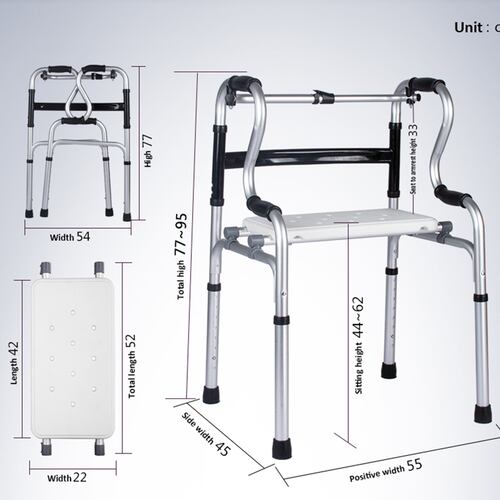 Andadera Ortopedica con Asiento 2 en 1 Andafacil | Andadera y Silla de Baño.