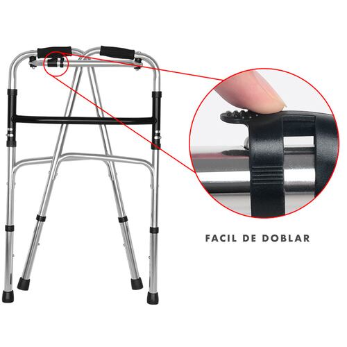 Andadera Ortopedica Andafacil de Aluminio Extra Fuerte para Adulto.