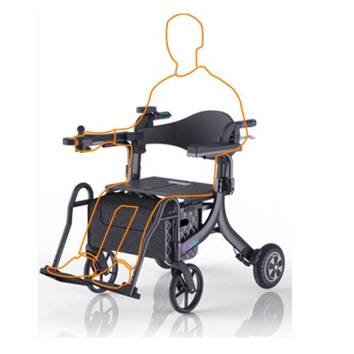 Andafacil Pro Andadera Asistida | 5 en 1 | Electrica | Silla de traslado, Andadera, Silla de apoyo.