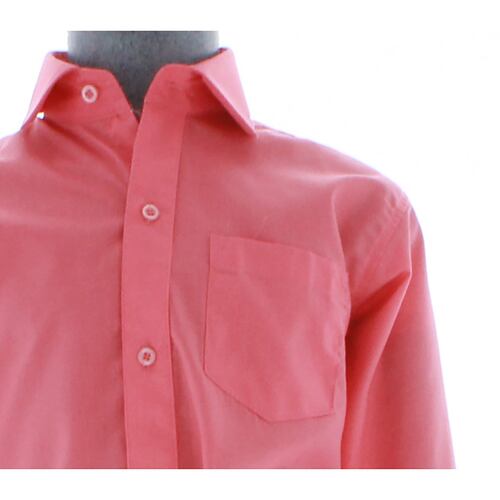 Camisa De Vestir Niño Rosa Coral Manga Larga 3582 2-18 Años...