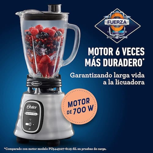 Licuadora Clasica 2vel Vidrio Cromada Oster-