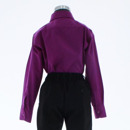 Camisa De Vestir Niño Morado Bugambilia Manga Larga 3589 2-18 Años..