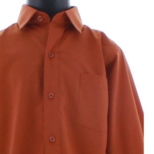Camisa De Vestir Niño Color Ladrillo Manga Larga 3594 2-18 Años...