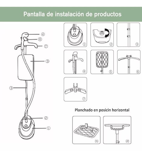 Plancha De Vapor Vertical Profesional Planchas De Ropa 1800w.