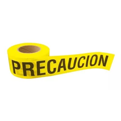 Cinta Barricada Precaución 7.6cmx100m Amarillo Surtek