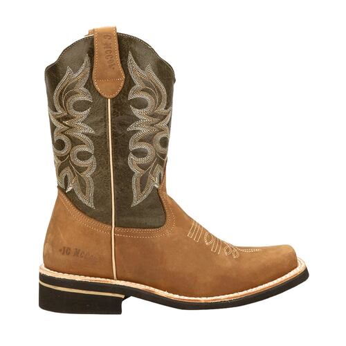 Botas vaqueras color camel, marca JC McCoy, para hombre, mod. 1102536