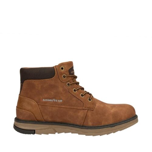 Botines marca Goodyear color camel tipo leñador, para hombre, mod. 1085024