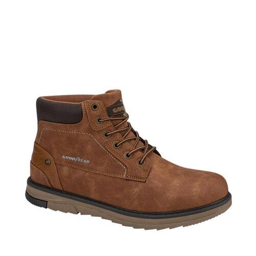 Botines marca Goodyear color camel tipo leñador, para hombre, mod. 1085024