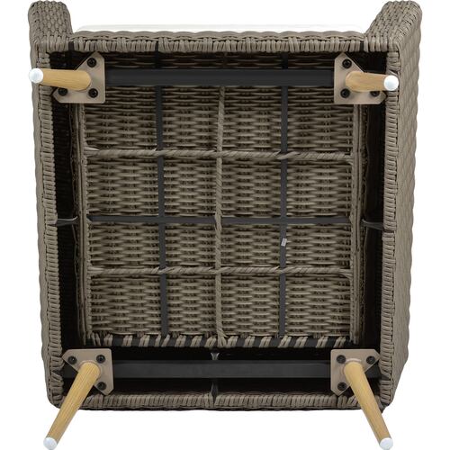 Sala Tipo Rattan Exterior Jardin Patio Terraza 4 Pz Beige