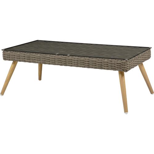 Sala Tipo Rattan Exterior Jardin Patio Terraza 4 Pz Beige