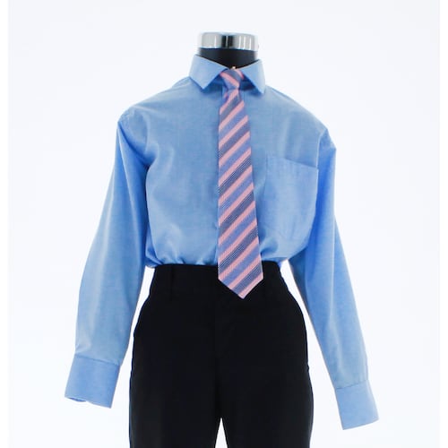Camisa Azul Cielo De Vestir para Niño Manga Larga 3609 2-18 Años...