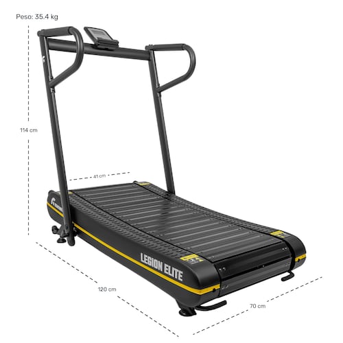 Caminadora Mecanica Curva Gym Alto Rendimiento Negro