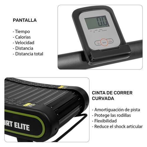 Caminadora Curva Semi Profesional Resistencia 5 Ajustes 