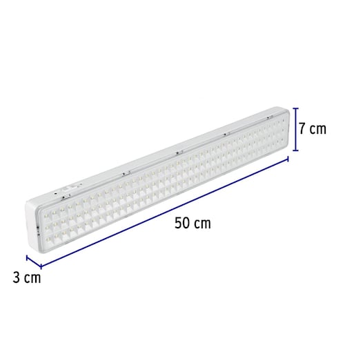 Lampara Emergencia Recargable 1000lm, 120 Led, Volteck 43010 Color Blanco