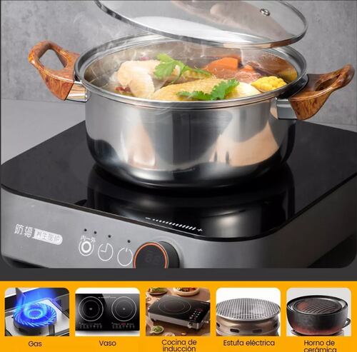 Batería de cocina 11 piezas acero inoxidable Kit