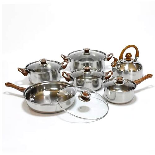 Batería de cocina 11 piezas acero inoxidable Kit