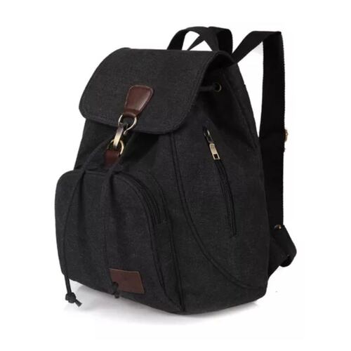 Mochila Escolar Antirrobo Para Mujer Negro