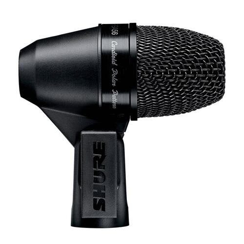 Micrófono Dinámico SHURE PGA56-XLR Para Cajas/timbales Negro.