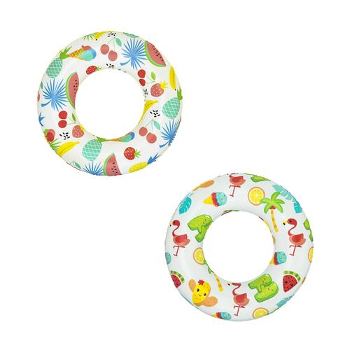 Salvavidas Inflable Infantil Diseño Tropical Mayoreo 2 Pzas