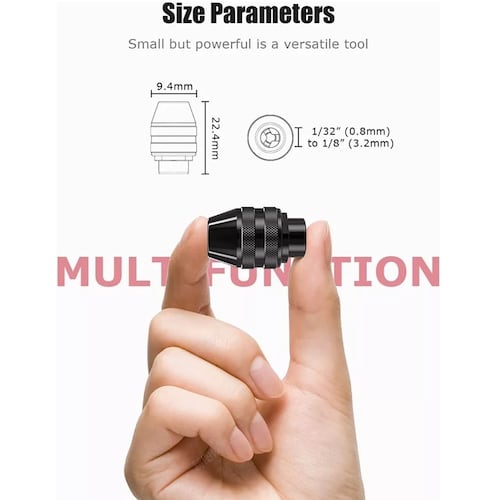Mandril Porta Brocas, Chuck Compatible Con Dremel 3000, 4000