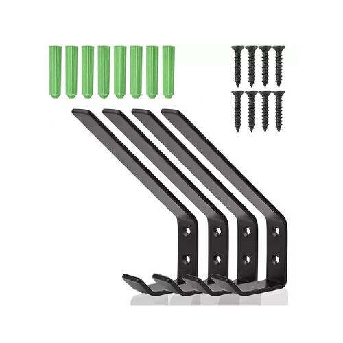Kit 4 Gancho Para Ropa y Llaveros De Acero Inoxidable