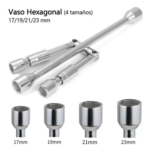 Llave Cruz Cruceta Reforzada Para Auto 17/19/21/23mm,kit3pcs