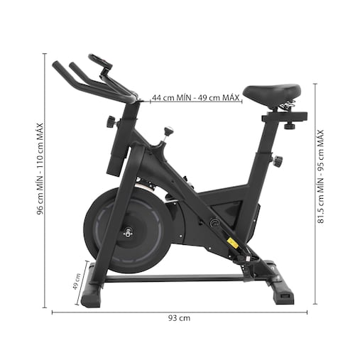 Altera Bicicleta estacionaria fija | Disco de inercia | Monitor multifuncional | Ajustable | Solida | Elegante.