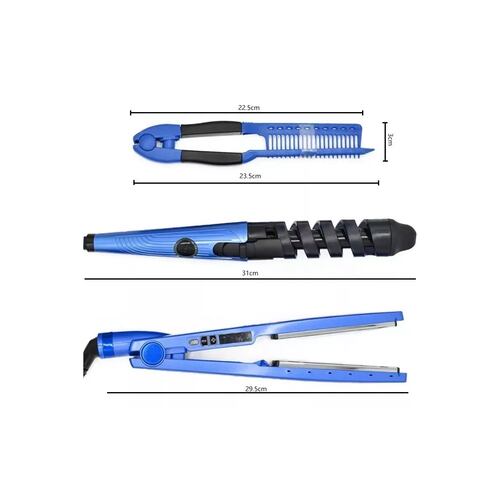 Kit De Plancha Alaciadora 450 tenaza Rizadora Cabello Pelo