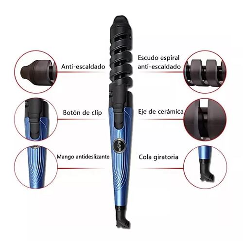 Kit De Plancha Alaciadora 450 tenaza Rizadora Cabello Pelo
