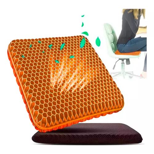 Cojin Ergonomico Ortopedico Gel Silla Asiento Hemorroides