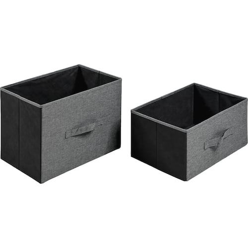 Mueble Cajonera Buro Organizador 5 Cajones Tela Moderno Gris