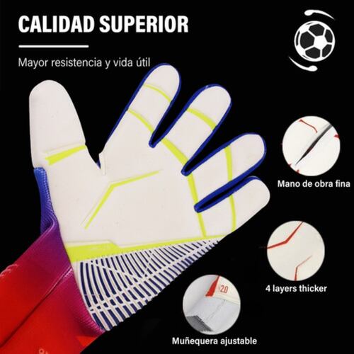 Guantes De Portero De Fútbol Profesional Antidesliz P/adulto talla 9
