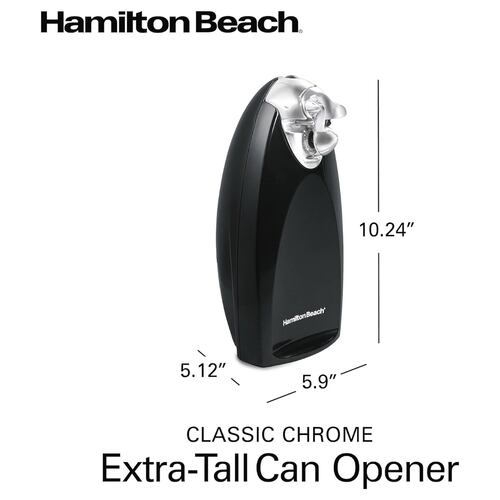 Abrelatas Eléctrico Hamilton Beach con afilador chuchillo