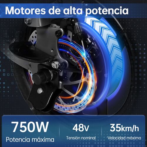 Bicicleta Eléctrica Plegable Honey Whale S6-S Pro Negro