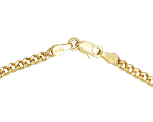 Cadena Oro 10K Horoz Barbada 2.9mm 55cm Si111.