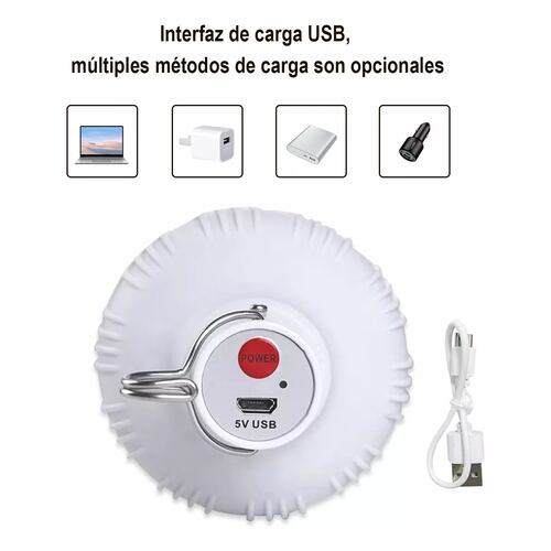 Portatil Recargable Emergencia Usb 80w Lámpara Foco Led 3pzs