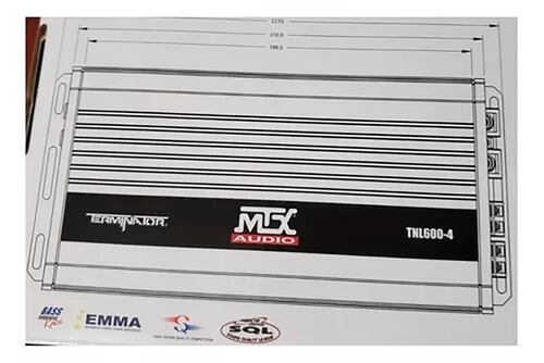 Amplificador Mtx Audio Clase D De Rango Completo Tnl600-4.
