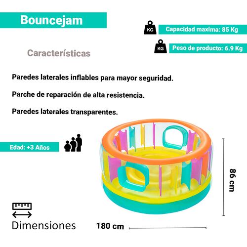 Brincolin Rebotador Inflable Colores Para Niños