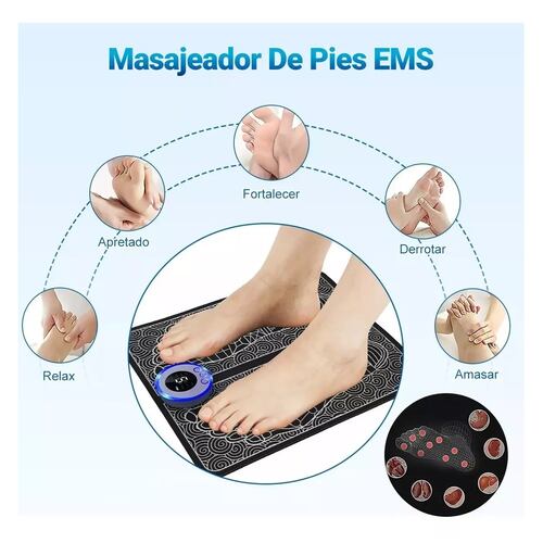 Masajeador Pies Recargable Spa Portátil Control Eléctrico