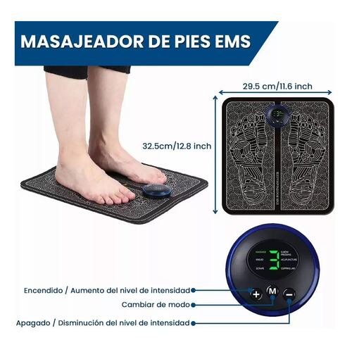 Masajeador Pies Recargable Spa Portátil Control Eléctrico